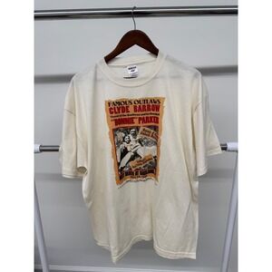 Vintage Bonnie and Clyde Ambush Museum T Shirt White Size XL